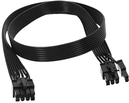 Lifgwas 60 cm GPU-Stromkabel, 8-polig, 6+2-polig, männlich, PCI-Kabel, 8-polig, Gpu Power Kabel für Grafikkarte, modulares Netzteil