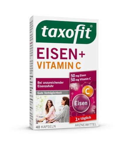 taxofit® Eisen + Vitamin C Kapseln, 40 Stück