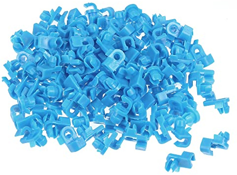sourcingmap Car Blue 4mm Dia Hole Door Lock Rod End Clips Retainer 100 Pcs