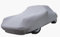 Car-e-Cover© Auto Abdeckplane – Indoor Autoplane Perfect Stretch – 180 g/m² elastisches Jersey – Atmungsaktiv – Konturgenau – Staubschutz – Für Garage & Halle - (Silbergrau, M)