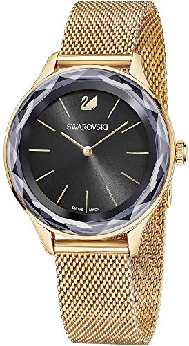 Swarovski Ladies Octea Nova Rose Gold Plated Mesh Watch 5430424