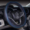 2019 Neue Schwarze Blaue Mikrofaser Leder kleine Lenkradabdeckung für Prius Civic 35-36.25 cm
