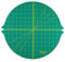 The Quilted Bear Rotating Cutting Mat - Circular 14 x 14 Self Healing 360° Rotating Craft Cutting Mat with Innovative Locking Mechanism for Quilting, Sewing, Dressmaking & Crafts Green