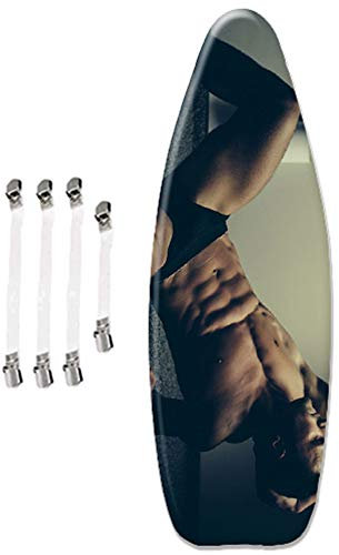 ViviJane Housse pour Planche à Repasser, Extra Large 155 x 60 cm, Homme Fort, Taille Universelle, Articles ménagers créatifs, Cordon de Serrage pour rétrécissement