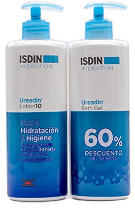 ISDIN Ureadin - Pack hidratación y higiene (loción 10 400 ml + gel de ducha 400 ml) - 800 ml