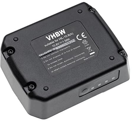 vhbw Batterie Compatible avec Hilti SF 2-A, SF 2H-A, SFD 2-A, SID 2-A, SL 2-A12 Outil électrique (1500mAh Li-ION 10,8V)