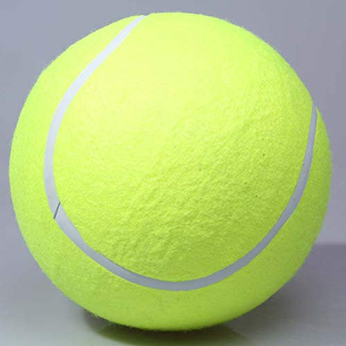 Bireegoo 1 x 24 cm großer Tennisball Hunde, Kauspielzeug, aufblasbarer Tennisball, Hundespielzeug, Ball Haustier-Training, Spaß beim Trainieren von Haustieren