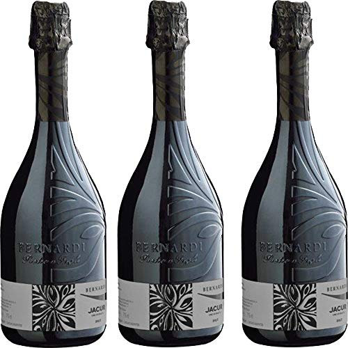 Spumante Brut | Colli Trevigiani | Bernardi Jacur | Bollicine Italiane | 3 Bottiglie 75Cl | Perlage Fine | Aperitivo di Qualità | Idea Regalo