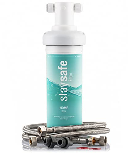staysafe BASE Wasserfilter Untertisch I optimale Schadstoffentfernung I kein zusätzl. Wasserhahn nötig I Aktivkohle Wasserfilter Set I schneller Einbau unter der Spüle I Wasserfilter Wasserhahn