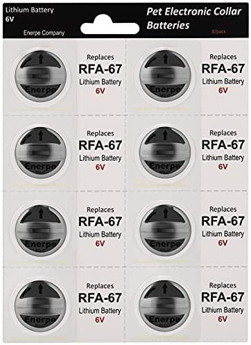 6 Volt Replacement Battery Long-Lasting & High Capacity Compatible with PetSafe Electronic Collars Pack of 8