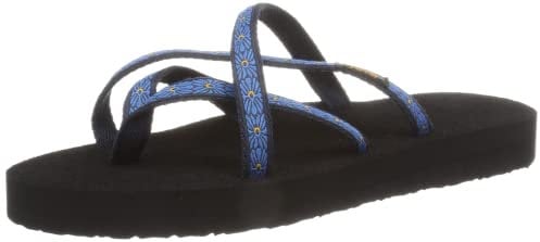 Teva Damen Olowahu Sandale, Flower Loom Navy, 41 EU