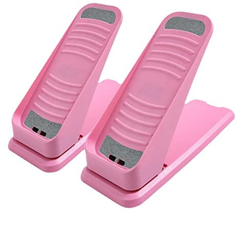 YADLCR Mini Stepper mit Widerstandsband - Tragbare Twist Waist Stepper Maschine - Unter dem Schreibtisch Pedaltrainer - Beinübungen Fitness Stepper für Home Office (Color : Pink)
