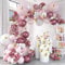 Luftballon Girlande Rosa Gold, 118 Stück Rosa Weiß Rosegold Luftballons Geburtstag, Ballon Girlande Rosa für Babyparty Deko Mädchen, Baby Shower Deko Mädchen, Hochzeit, Geburtstag Deko Frauen