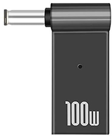 PD 100W Laptop Power Charger Supply Adapter Connector USB Type-C Female to DC Male Jack Plug Converter Replacement for Acer Samsung Lenovo (6.0x3.7mm)