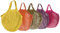 5 Stück Einkaufsnetz Baumwolle, Einkaufsnetz Baumwolle Netzbeutel Mit Griff, Wiederverwendbar Portable Einkaufsnetztasche, Für Einkaufen, Obst, Gemüse Lager (5 Farben)