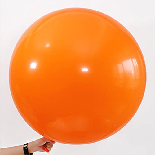 36 Zoll Riesen Luftballons Orange,Großer Latex Helium Ballons für Partys Deko,6 Stück