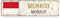 Willkommen Monaco Schild, Monaco Monaco Stadt Straßenschild Retro Monaco Aluminium Schild Hauptstadt Vintage Metallschild Wanddekoration, 8 x 30 cm