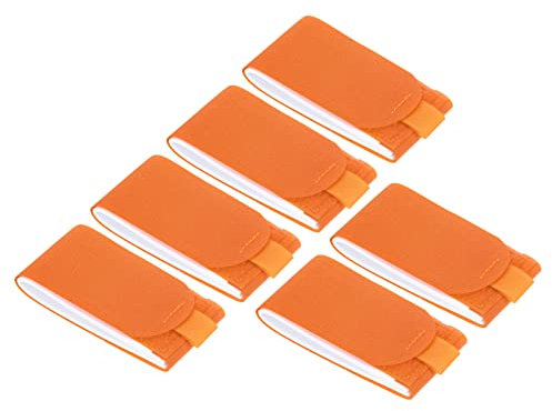 PATIKIL 47cmx5.5cm Ski Transporteur Sangle, Snowboard Botte Porter Sangle 6pcs Orange