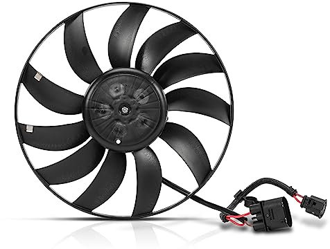 Frankberg Lüfter Motorkühlung Kühlerlüfter 350mm Kompatibel mit Golf V 1K1 1.4L-2.0L 2003-2008 Altea 5P1 1.4L 1.6L 2004-Heute Replace# 1K0959455CN