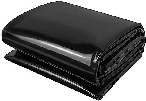 Teichfolie, Wasserdicht, 4x5m 3.5x7m 5x8m HDPE-Teichfolien Für Kleine Teiche Schwarz Dichtungsfolie Gartenteich Teichplane Gartenteichfolie Schwimmteich Folie Flexibel Teichmembran(Größe:1x5m(3.3x16.4