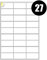 A4-Etiketten, 27 pro Blatt, 20 Blatt, 540 Klebeetiketten, Adressetiketten, Druckeretiketten, iSOUL Selbstklebend, bedruckbares A4-Aufkleberpapier zum Bedrucken, Laseretiketten Aufkleber [Quickdry]