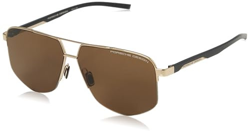 Porsche Design Unisex P8943 Sunglasses, D171 Gold, Black, 6312145