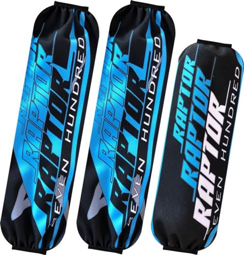 3er Set Stoßdämpfer Abdeckungen für Yamaha Raptor Banshee 90 400 450 600 700700 r blau/hinten