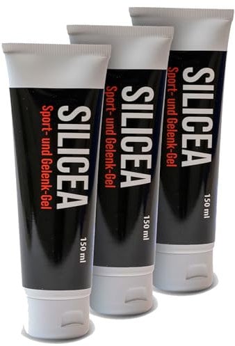 BestProvita Silicea Gelenkgel (3 x 150ml Tube) – Natürliches Schmerzgel zur Erleichterung bei Arthrose, Arthritis und Gelenkschmerzen – Hautverträglich, Wohltuend und Schnelleinziehend