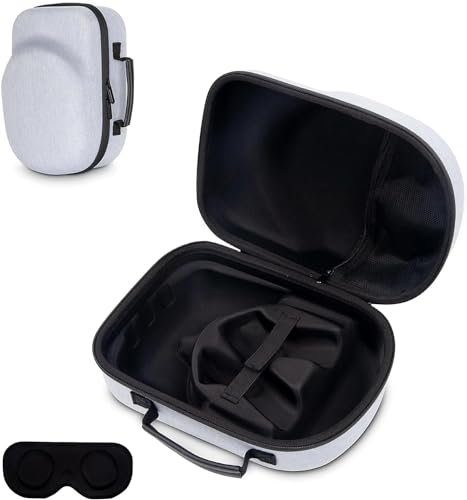 Generisch Case for Meta Quest 3/Quest 3S, Travel Carrying Case Fit for MetaQuest 2/3/3S, Shock Protection Quest 2/Quest 3/Quest 3s Carry Storage Bag Compatible with Most VR Headstrap on The Market