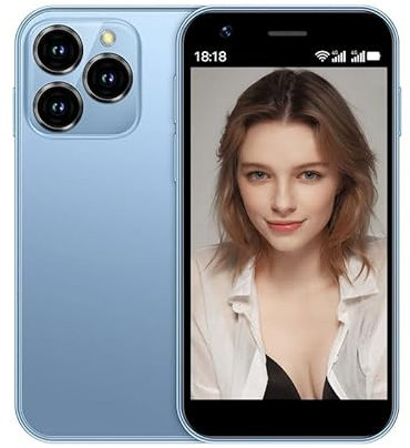 Hipipooo Mini Smartphone Unlocked 4G Mobile Phone 3.0 inches,Dual SIM, 2000mAh Battery, Dual Camera, Android 10.0 quad-core WiFi Bluetooth Hotspot backup phone