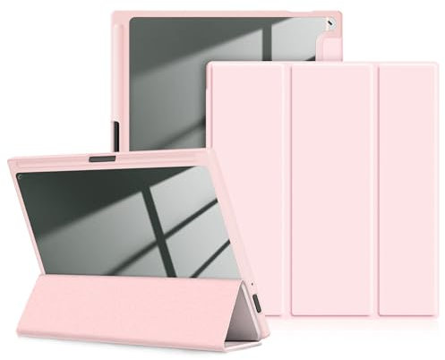 DINGGUAGUA Custodia per Onyx Boox Note Air4 C/ Air3 C/Air 3 B/W 10,3 Pollici eCarta Tablet,Antiurto Sottile Cover Posteriore Trasparente,Rosa