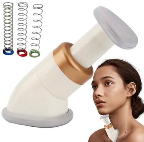 Neckline Slimmer Toning-Massagegerät, Neck Toning-Gerät - Kinntrainer | Gesichts- und Nackenmassage für Männer und Frauen, Gesichtshalslinien-Trainingsgerät, Facelift-Gerät Qumiuu