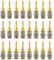 Nakamichi FanLock Excel-Serie 24 Karat vergoldeter Bananenstecker, 10 AWG – 18 AWG, 4 mm Dicke für Lautsprecherverstärker, Hi-Fi Stereo Heimkino Audiokabel Schnellanschluss, 24 Stück (12-Paare)