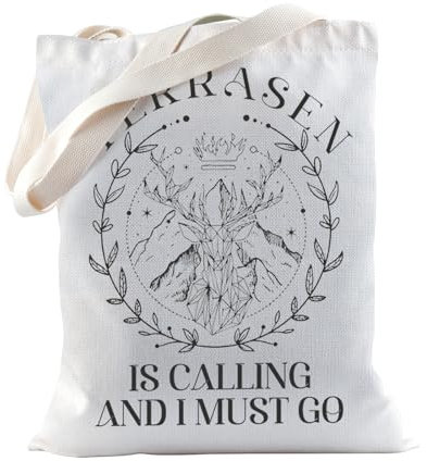 TSOTMO Acotar Merch Tragetasche Terrasen Acotar Geschenk Feuerherz Geschenk SJM Merch Buchtasche für Leser Bookish, Terrasen, Tragetasche