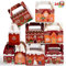 JOYIN 24 Stück 3D Weihnachten Geschenkboxen, Geschenkschachtel Süßigkeiten, Kuchen, Schokolade, Plätzchen, Kekse Karton für Weihnachten, Geschenkverpackung (Xmas House)