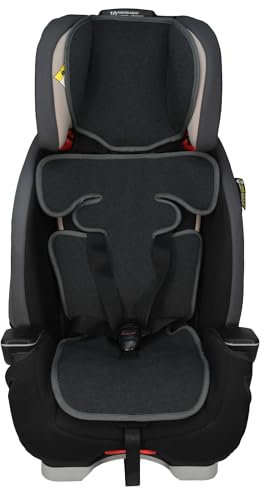 JYOKO KIDS Sitzauflage Universal Autositz Gruppe 0-1-2-3 Kindersitz, Babyschale aus Baumwolle (Marengo, Gruppe 1-2-3)