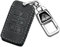 für Land Rover Leder Autoschlüssel Fob Cover&Metall Auto Schlüsselanhänger für LandRover Defender Discovery 5 Range Rover Sport Velar Evoque,Vollschutz Autoschlüssel Fob Fall Schlüsselschale Abdeckung