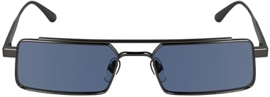 Calvin Klein Unisex Adult Sunglasses CK24111S - Gunmetal with Solid Light Blue Lens