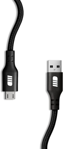 Dudùu - Cavo Nylon Fast Charger USB-A/Micro USB, Cavo Ricarica e Trasferimento Dati per Smartphone Compatibili, Cavo Antinodo Resistente (3mt)