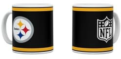Pittsburgh Steelers NFL American Football – Tasse Becher Kaffeetasse Kickoff – Mattes Design zur Season 2024/2025 – 330 ml – Keramik