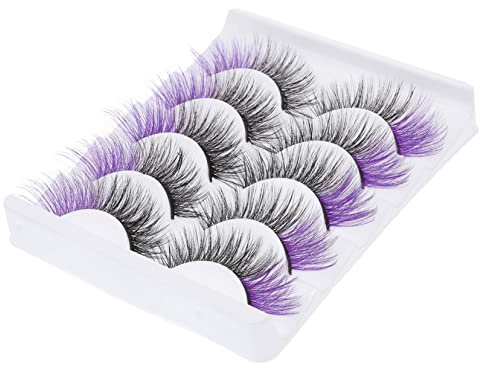 TOVINANNA Colorate 5 Paia Estensioni Naturali in Leggere e Confortevoli per e Speciali