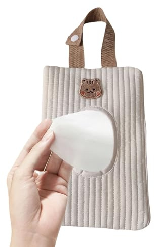 Sghtil Distributeur de lingettes humides pour bébé, porte-lingettes rechargeables pour sacs à langer, sac de rangement rechargeable pour camping, gym, poussette et animaux domestiques