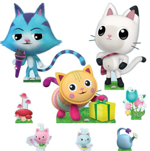 Star Cutouts SC4564 Gabby’s Dollhouse Pandy Paws, CatRat & Pillow Cat Multi Pack (56cm) – Fun Party Decorations & Room Décor