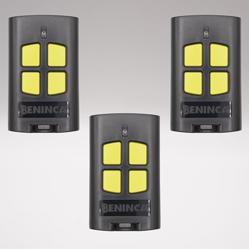 TO.GO 4VA – Télécommande 4 boutons pour portails et porte de garage – 433,92 MHz – ARC & Rolling Code – Boîtier noir et boutons verts + 1 porte-clés DOMOBIP (Noir et Vert - Lot de 3)