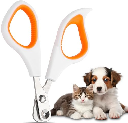 Cat Nail Clippers with Safety Guard - Precise 2mm Hole Design - Professional Style Trimmer for Safe & Quick Cat Claw Grooming