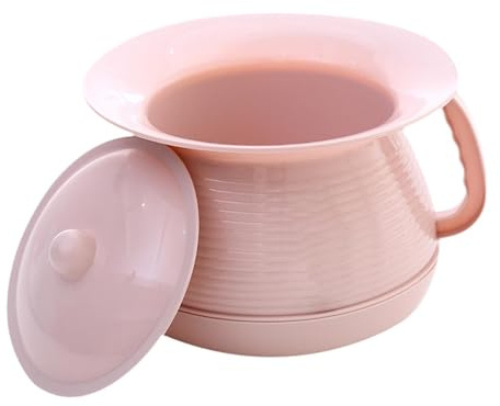predolo Urinoir à crachoir avec couvercle pour enfants, seau de toilette portable pour la nuit, petit pot de pour les personnes âgées, Rose