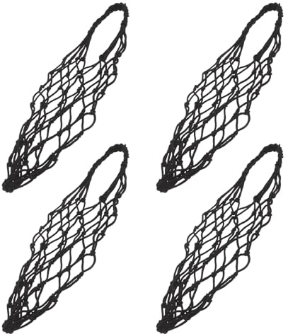 ULTECHNOVO Lot de 4 Manchons Réutilisables Tissés la Main pour Tasse Isotherme Noir, Manchons de Protection pour Gobelets et Bouteilles d'eau, Adaptés Camping, Pique-niques et Sport