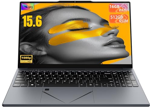 Amita Notebook 15.6 FHD, Processore R5 3500U Quad-Core (fino a 3.7 GHz), 16GB RAM, 512GB SSD, Touchpad, Webcam con Interruttore Privacy, Custodia tastiera ITA, Tastiera retroilluminata (16+512)