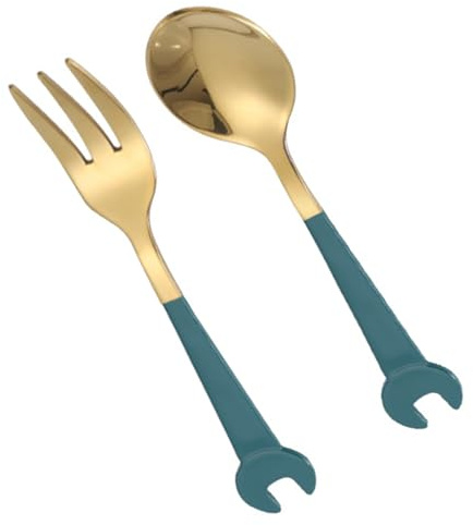 Laikoutd Practical Multifunctional Spanner Ergonomic 304 Steel Spoon Fork Wrench Eating Tool Durability for Daily and Outdoor Use Multifunctional Utensil