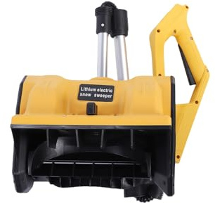 Ejoyous Spazzaneve Elettrico a Batteria, Spazzaneve Elettrico a Batteria con Larghezza di Sgombero di 11 Pollici, Scivolo a 3 Direzioni, Maniglia Pieghevole, 500W per Rimozione su Vialetto di